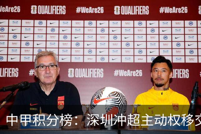 中甲积分榜：深圳冲超主动权移交广西，无锡赢德比，佛山18轮不胜