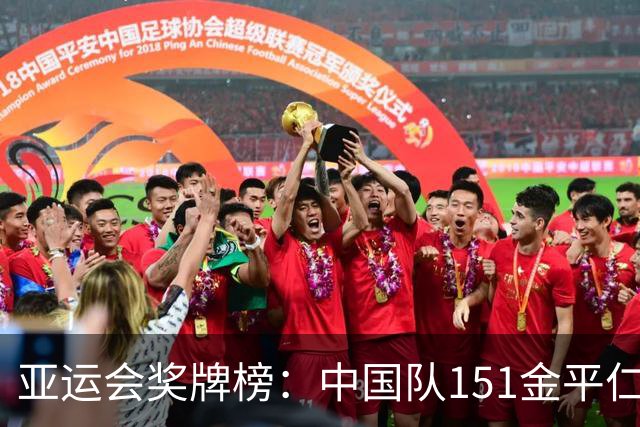 亚运会奖牌榜：中国队151金平仁川，升历史第六，领先日本101金
