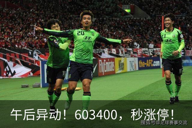 午后异动！603400，秒涨停！